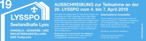 Ausschreibung 20. Lysspo